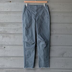 Banana Republic Factory Girlfriend Authentic Crop Utility Pants Charcoal Gray 0